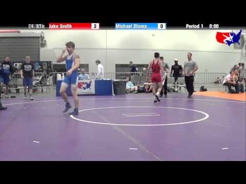Jake Smith vs. Michael Stamp at 2013 Junior Nationals - FILA - FS