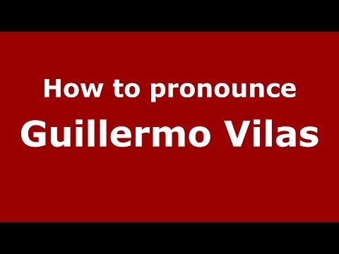 How to pronounce Guillermo Vilas (Argentine Spanish/Argentina) - PronounceNames.com