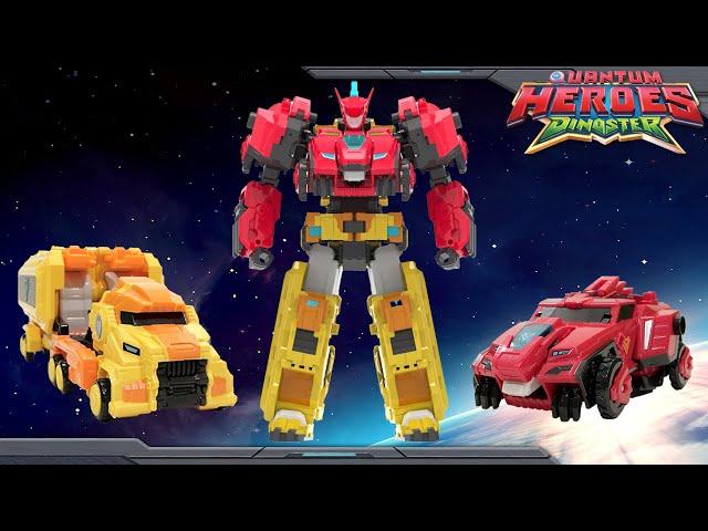 Vídeo relacionado con QUANTUM HEROES DINOSTER Robot Transforming 4 en 1 Mega Robot Metatron, 41 cm de Altura, Juguete transformable en vehículo de Combate, Juguete para niños y niñas de 5 a 10 años, Multicolor