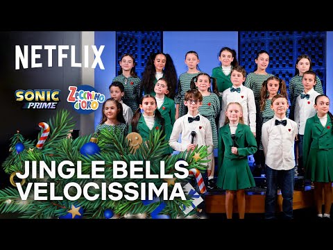 Il PICCOLO CORO DELL'ANTONIANO canta Jingle Bells alla VELOCITÀ DI SONIC 🎤🦔 Netflix DOPOSCUOLA