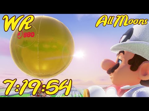 [Former WR] Super Mario Odyssey: All Moons (880) Speedrun in 7:19:54