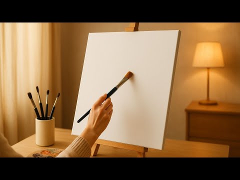 Rainy Love Oil Painting | Couple Walking in the Rain | Pine Forest Nature Art 🎨🌧️🌲