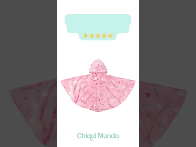 Vídeo relacionado con PERLETTI Poncho Impermeable Niño Niña Stitch - Chubasquero para Niños 3 4 5 6 Años con Capucha y Botones - Capa de Lluvia Antiviento con Disney Talla Única Azul