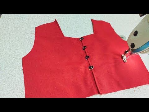 How To Sew Neckline Facing | Neck is now easier and simpler / easy cut and sew trick