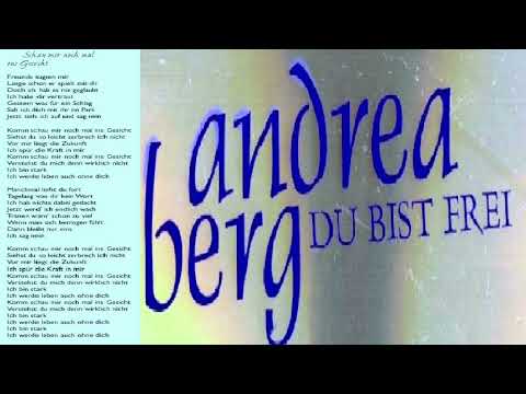 ANDREA BERG — SCHAU MIR NOCH MAL INS GESICHT | ANDREA BERG - DU BIST FREI / (1992)