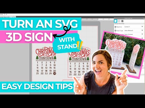 Design a Laser Cut Sign with Stand! EASY Silhouette Studio Design Tutorial