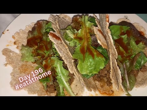 Tacos 🌮 with garden lettuce 🥬 and weeding Day 196 #eatathome #thm