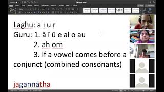 Kirtan class 4 – Sanskrit verse meters