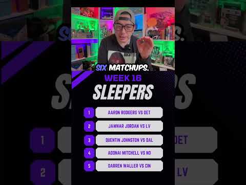 Thumbnail for Fantasy football sleepers you must start in week 16 the playoffs