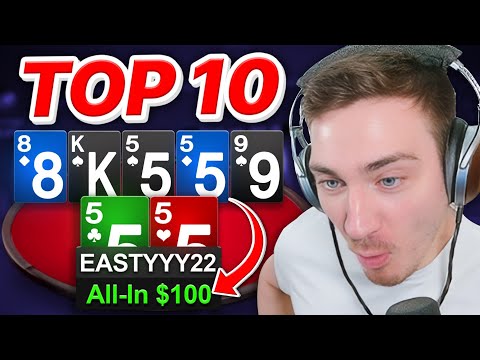 GETTING PAID WITH QUADS AT 100NL?! | Top 10 Hands Ep. 173