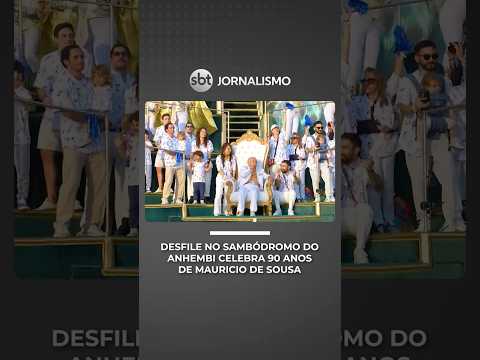 Desfile celebra 90 anos de Maurício de Sousa no Sambódromo do Anhembi, em SP | #SBTNotícias