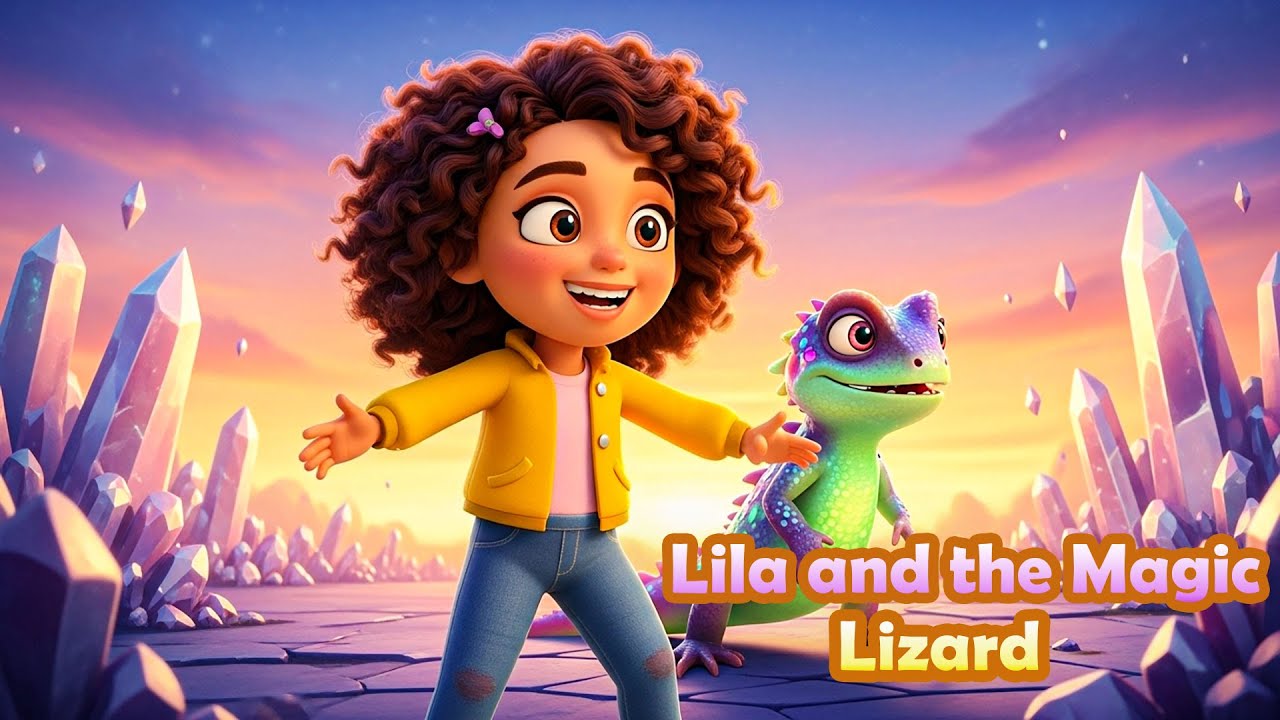 Lila & the Magic Lizard ✨ | A Kids Adventure Story 🌈