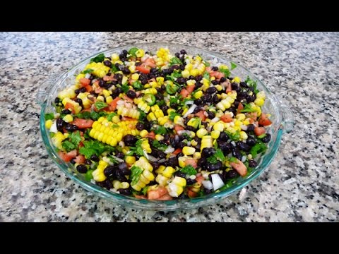 Ensalada de Frijoles, facil, saludable y economica, receta para apoyar a los niños de AFCAids