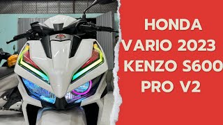 🔴Honda Vario 2023 Gia Công Bi Led Kenzo S600 Pro V2 🔴