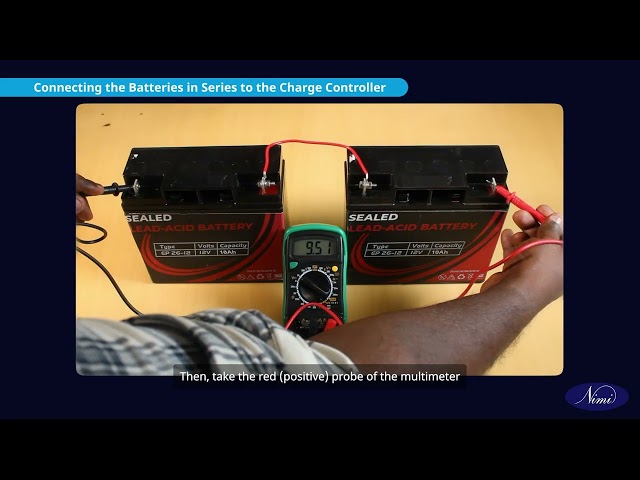 Wire a solar controller to a battery storage station Part 2 