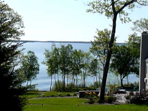 Windjammer sails by The Inn at Ocean's Edge