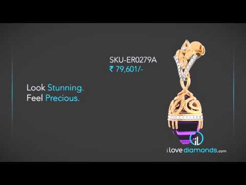 ADMIRABLE AMETHYST EARRINGS - ER0279A | Diamond Earring