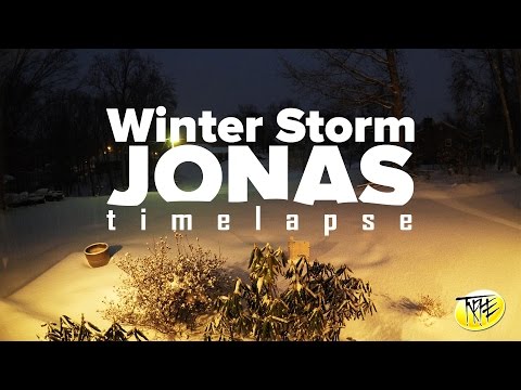 Winter Storm Jonas Timelapse