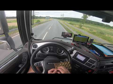 truck driving DAF XF 35.