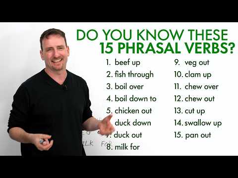 15 個意思你猜不到的短語動詞！ (15 PHRASAL VERBS with meanings you can’t guess!)