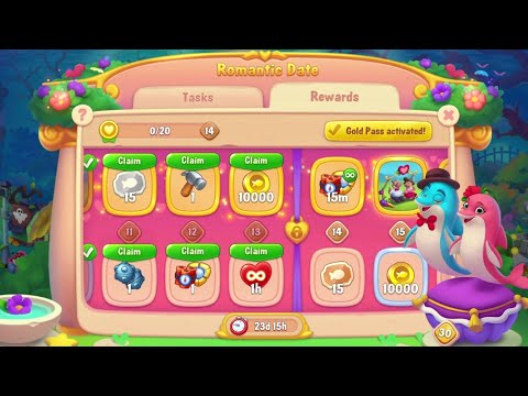 @Fishdom 💜 Romantic Date Event Level 13 🔐. Hard Level 9380.