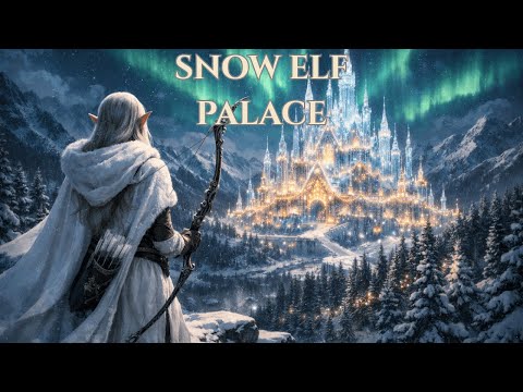 Snow Elf Palace Music for Studying • 2 Hours Magical Aurora Ambience 🧝❄️