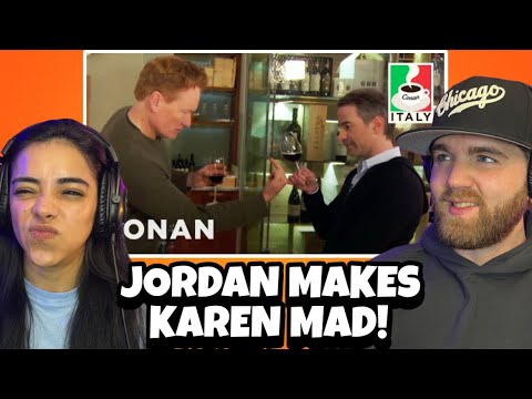 HE ANNOYED KAREN 🤣 | Conan & Jordan Schlansky's Italian Wine Tasting  CONAN | First Time Reaction