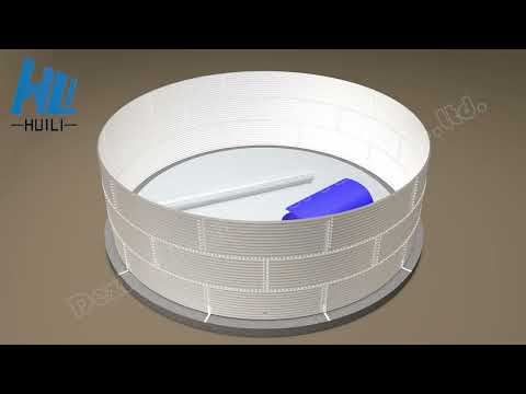 Corrugated steel water tank installation video (Zinc aluminium water tank installation video)