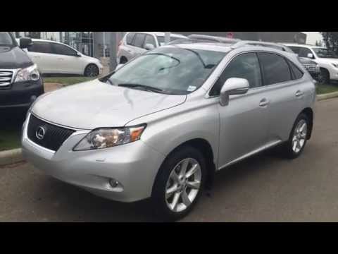 Lexus Certified Pre Owned 2010 RX 350 AWD 4dr Silver Black West South Edmonton