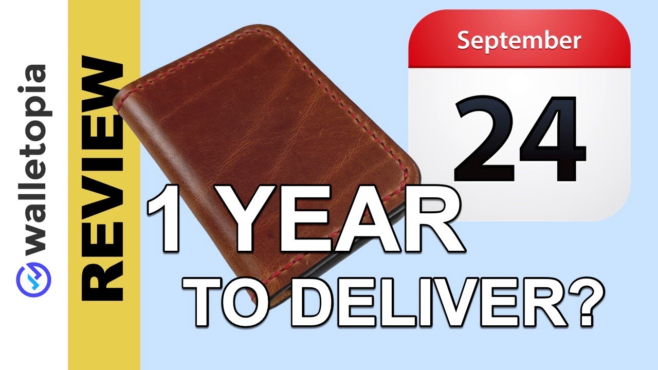 1 YEAR to deliver??!! - Mascon Leather Rooney bifold wallet REVIEW