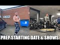 Prep Starting Date & The Bodybuilding Shows I Will Be Competing At...