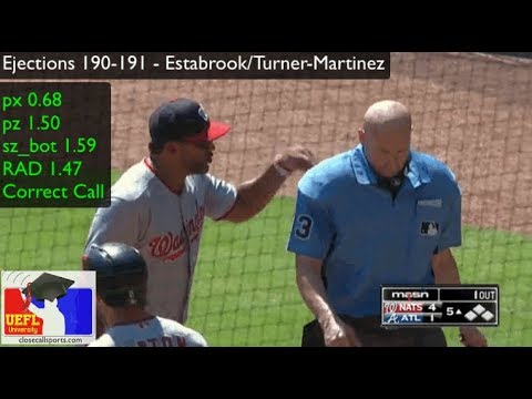 Ejections 190-191 - Mike Estabrook (WAS x2)
