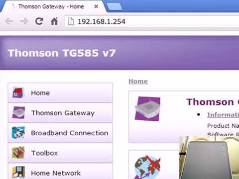 comment installer thomson tg585 v8