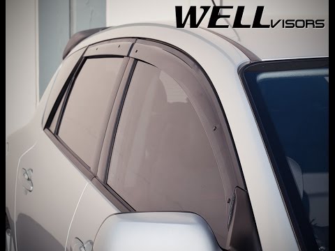 WELLvisors side window deflector vent visor Installation Video MAZDA 3 Hatchback 04-09