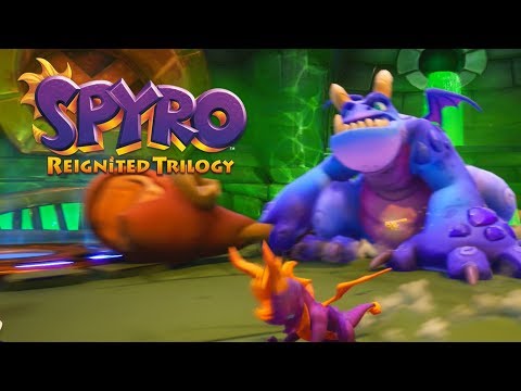 Spyro Reignited Trilogy - Spyro 2: Ripto's Rage! 100% Walkthrough Part 9 - Crush's Dungeon