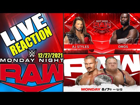 🔴 WWE Monday Night RAW Live Stream December 27th, 2021 - Full Show LIVE REACTION & WATCH-ALONG