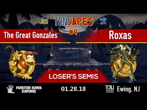 TCNJapes 4 - The Great Gonzales (Diddy Kong, Ness) vs Roxas (Bayo) - Loser's Semifinals