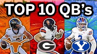 Who Are The Top 10 QB Recruits in The 2026 Class
