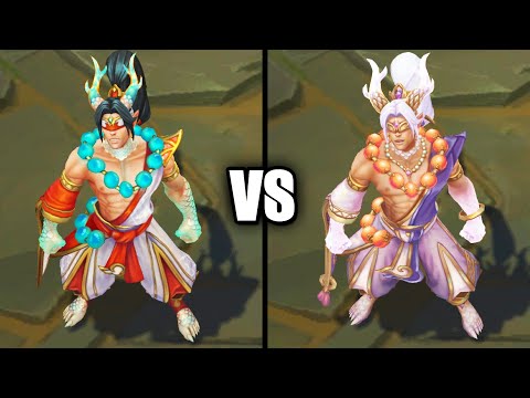 Heavenscale Lee Sin vs Divine Heavenscale Lee Sin Skins Comparison (League of Legends)
