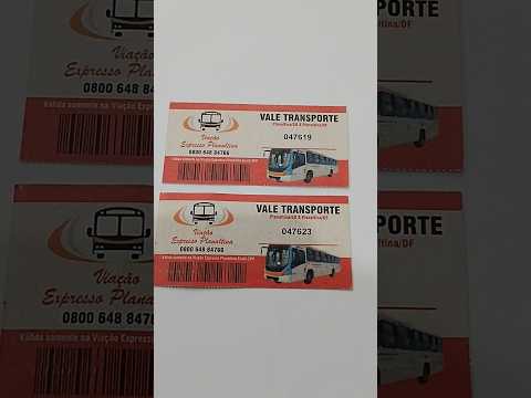 Vale transporte de Planaltina Goiás/ Planaltina DF ano 2019