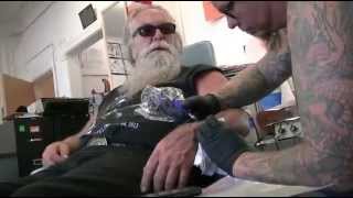 Sturgis Special Edition Dusty Ullerich tatts up Harry Fryed at Kool Kat Tatts on CTV
