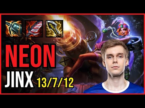 NEON - JINX vs CAITLYN ADC - EUW Challenger - Patch 11.7