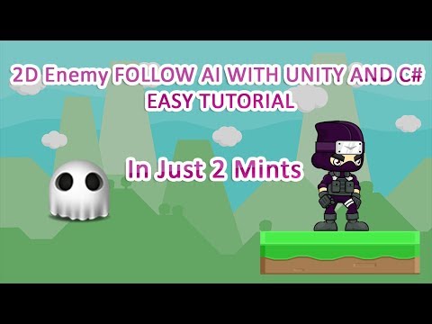 Unity 2D Enemy FOLLOW AI WITH UNITY AND C# - EASY TUTORIAL Enemy Follows Player