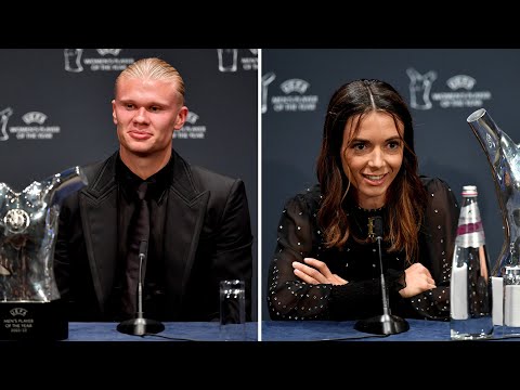 'I don't think I'm BORN WITH IT!' | Erling Haaland & Aitana Bonmatí UEFA Players of the Year presser