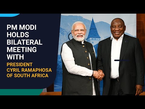 PM Modi Holds Bilateral Talks With His South African Counterpart President Ramaphosa, Munich l PMO
