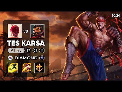 TES Karsa Lee Sin Jungle vs Graves - KR Diamond Patch 10.24