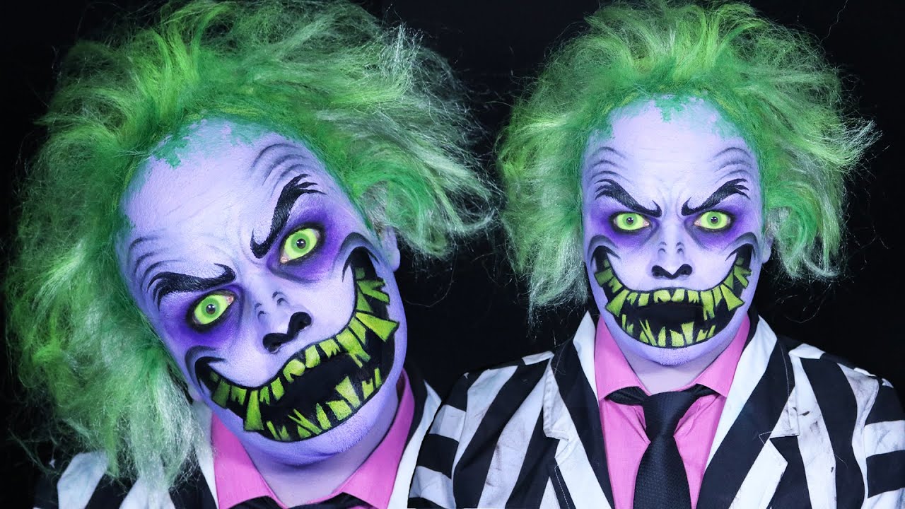 CARTOON BEETLEJUICE! Halloween Makeup Tutorial!