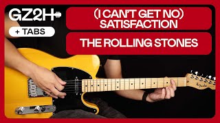 (I Can't Get No) Satisfaction Guitar Tutorial The Rolling Stones | Rhythm + Lead Parts + TAB