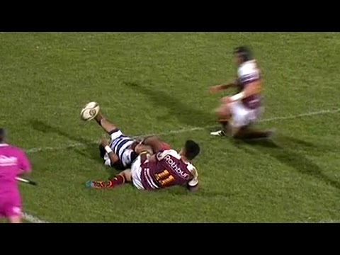 James Schrader's sensational try saving tackle in opening round of the ITM Cup