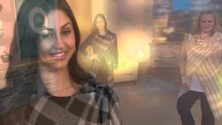 Attitudes by Renee Open Front Plaid Jacquard Sweater Coat on QVC